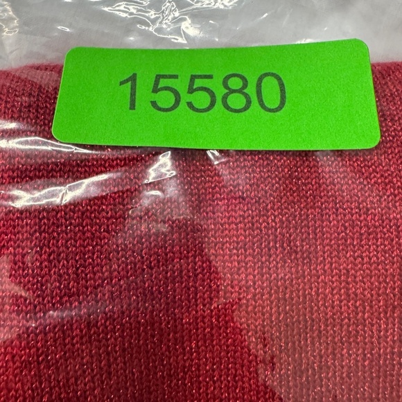 Alfred Dunner Women's Vintage 3/4 Sleeve Faux Wrap Top Metallic Red Size Large - Picture 13 of 13